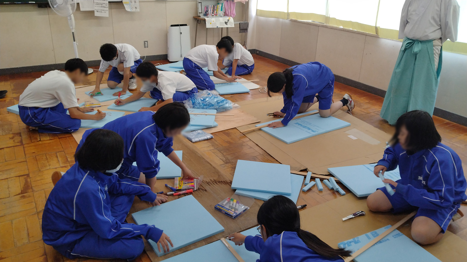 明治中学校「スポーツ流鏑馬準備ボランティア」活動